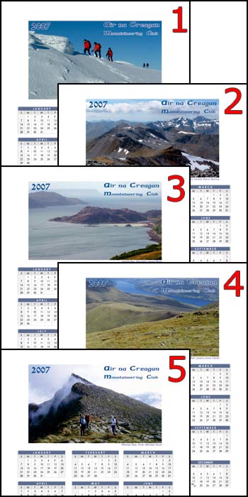 Air na Creagan - free 2007 Calendars