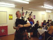 piping the haggis out