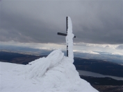 memorial near the summit