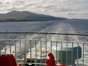Craignure to Oban ferry, leaving Mull behind