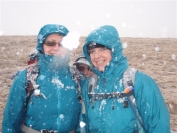 Irene and Gail in the snow