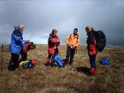 Carol Ann humphed her paraglider all the way up in her rucsac - or was it just her slippers and other essential items in that big pack ?